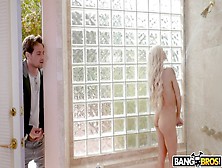 Elsa Jean Fucks Her Spying Stepbro