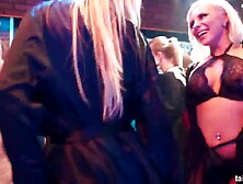 Marvelous lesbian babes licking their vaginas in public