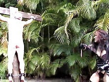 OUTDOOR WHIPPING ON THE CROSS