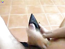 Delicia Deity tugjob,  and shoejob