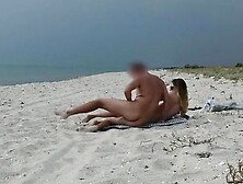 Amateur Nudist Milf Has Doggy-Style Fun At The Beach