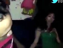 Drunk girl gicked and fingered in a club