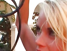 A fair-haired individual willingly engages in anal intercourse,  offering both of their bodily orifices to a deity associated wit