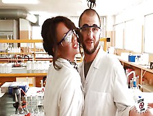 Lab Nerd Wants Cock In Her Ebony Pussy