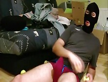 Ballbusting Game With Tennis Ball In Underclothing