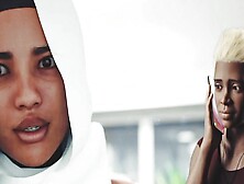 University Professor Anna attract with affrican student part1