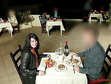 Public extreme! I pulled out his giant cock in the middle of the restaurant...