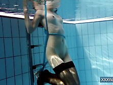 Sexy Tits Hungarian Underwater Teen Showing Hot Big Pussy