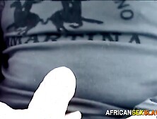 AFRO SEX SLAVES - White ranchers pick up ebony Afro maid this babe sucks dong the ride