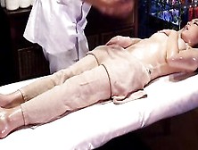 Mosaic; College Angel reluctant climax by Masseur