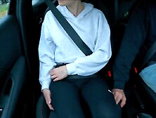 After the driving lesson,  things got hawt inside the car