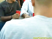 Wild party girls get drunk and have sex