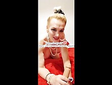 Naughty Sara trying to be hot while swallowing a giant chunky dildo for a custom movie request on Onlyfans