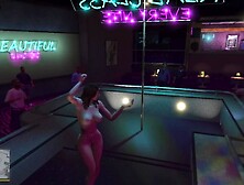 GTA five: Amanda De Santa MILF Dancing Naked in Vanilla Unicorn Strip Club Hot Nude Dance