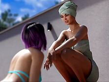 Busty mom roleplay in the cabin visual novel