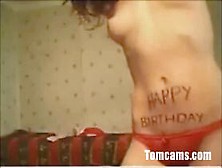 Happy Teen Live On Webcam