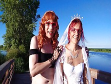 2020-07-16 Christina Hearts With Kristy (My Half Sister) Wedding Lingerie