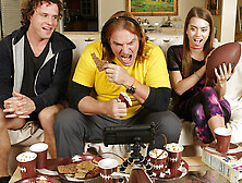 BrokenBabes - Stepdaughter Jill Kassidy Says Fuck Football! Cum Fuck Me Ins