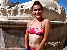 Skinny teen Serina Gomez gets fucked by Porno Dan in a steamy pov scene