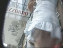 Intriguing Rear End In An Upskirt Voyeur Video