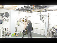 Slut Wife In Bdsm Garage Training