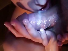 Dirty Girl Gets Her Face Covered With Sperm
