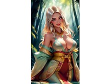 Gorgeous gals in forest (Ai models)