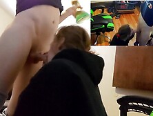 Heather Kane Edges Him so Hard that guy Cums All Over the Room!