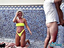 Real senior grandpa sucked by babes