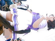 コミックマーケット コスプレ 魅力溢れる美人レイヤーさんの制服コスプレ コミケ ★純白パンチラ