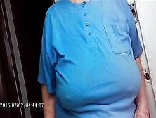 Braless 85+ Granny With Mouthwatering Teats