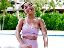 Goth babe with a fat ass masturbates and gets screwed