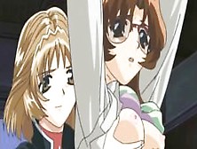 Hentai sweetie grabbed by the tits and fucked