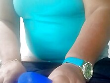 Stepmother gives her stepson a rich handjob