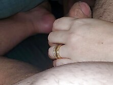 Step Mom Under Blanket Touching Step Son Dick And Handjob His Cock