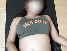 【個人撮影】ジム帰りにストレッチしてるスポブラ女子にマッサージするふりしてデカ尻に挿入