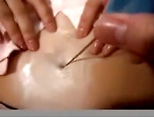 Ash Ketchum waxing the navel of Misae Nohara for killing Krilin in Shandora