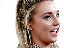 Slutty college girl Kate Kennedy Gets Facial After Sloppy Blowjob