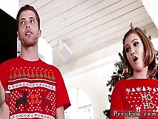 Naughty 18 Year Old Holidaycard Gets Perverted And Taboo With Hardcore Fucking