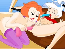 Some mind-blowing lesbian fucking from The...