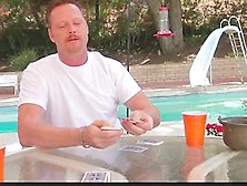 Backyard Poker Party Turns Into Foursome