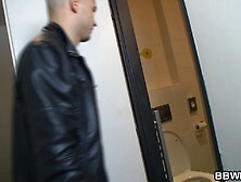 He fucks busty big belly plumper in the shower