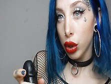 Emo Latex Teen Masturbation With Dildo