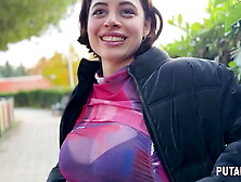 PutaLocura - Incredible busty Hispanic Lulita Star gets caught by Torbe and sucks all his jizz