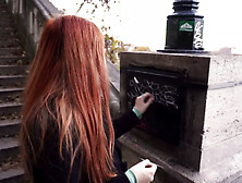 Publicity Woman Naty Evans Sucked off a Fan at His House