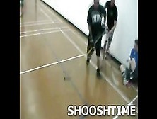 Floor Hockey Dingus Snaps His Ankle