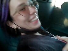 Blowjob and fucking with creampie in public service bus - BlakeProductions