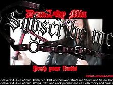 DomLady Mia SlaveOfM Hell of Ache Whips CBT and Torture with Electricity and Naughty Braces - Part two