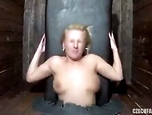 Young sluts enjoying heavy doses of cock at Czech gloryhole