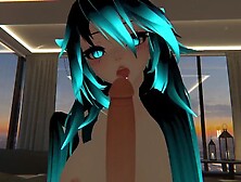 Fucking your fine Catgirl friend after you caught her taking a shower